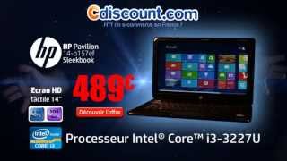 Cdiscount présente  lordinateur HP SleekBook Tactile à 489€ [upl. by Gardal]