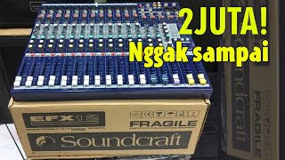 MIXER 12 ch 17JUTA SOUNDCRAFT EFX12 Cara SETTING Mixer [upl. by Aivato]