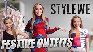 STYLISH PARTY amp EVENING OUTFITS😍 StyleWe Unpacking amp Try on Haul [upl. by Ecyrb9]