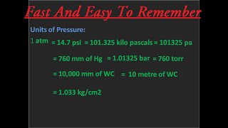 Pressure Units Conversion  psi to bar  bar to psi  torr to atm  kgcm2 to meter and so on [upl. by Nairrod512]