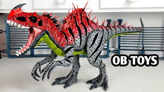 Custom Jurassic World INDOMINUS REX concept art  Malusaurus  HYBRID DINOSAURS TOYS  OB TOYS [upl. by Orgel]