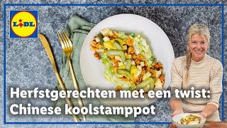 Chinese koolstamppot met tofugehakt  Herfstgerechten met een twist [upl. by Shulman]