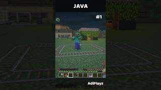 Java Vs Bedrock 🤔🤔 Part 2 minecraft gaming shorts short [upl. by Juakn588]