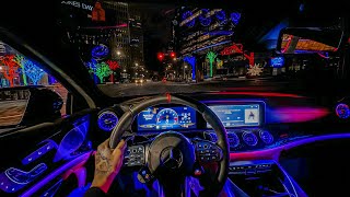 3AM DRIVE IN MURDERED OUT AMG GT63s POV DRIVE [upl. by Elleunamme]