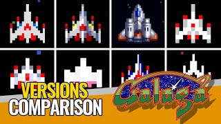 GALAGA 🚀 VERSIONS Comparison ▶ EVOLUTION through its PORTS [upl. by Ahsielat508]