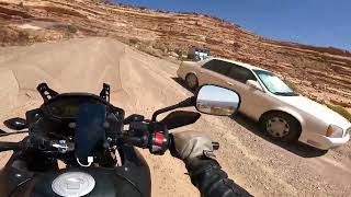 Moki Dugway northbound on a CB500X [upl. by Anitahs]