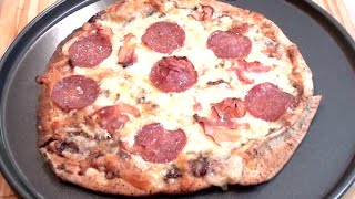 PITA BREAD PIZZA  How To  Gregs Kitchen [upl. by Htidirem722]