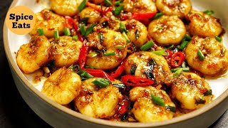 STIR FRY PRAWNS  CHILLI GARLIC SHRIMP STIR FRY  SHRIMP STIR FRY RECIPE [upl. by Odoric75]