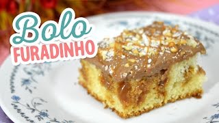 Bolo Furadinho com Doce de Leite e Chocolate [upl. by Rehpotirhc]