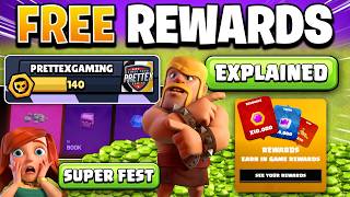 Get FREE Rewards from Supercell New SUPER Fest Event  Clash of Clans World Championship Predictions [upl. by Truc]