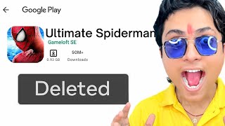 I played LOST Playstore SPIDERMAN Games😱 [upl. by Leontyne]