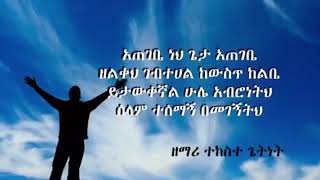 ዘማሪ ተከሰተ ጌትነት ፣አጠገቤ ነህ ጌታ አጠገቤ [upl. by Carena]