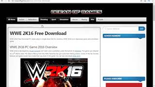 How to Download WwE 2k16 on Pc Ocean of Games [upl. by Aicinet]