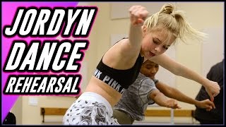 JORDYN JONES BEHIND THE SCENES DANCE REHEARSALS [upl. by Togram]