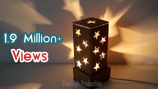 How To Make A Starry Cardboard Lampshade  DIY Home Tutorial [upl. by Teirtza]