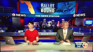 WSVN 7 News at 11pm open April 1 2024 [upl. by Noseimaj]