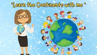 Continents Song for Kids to Learn  Fun Baby Songs 👧🌍 🎶 [upl. by Taft152]