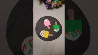 How to make ice cream craft  cute paper ice cream kid video youtubeshort shortfeed shorts craft [upl. by Anadal]