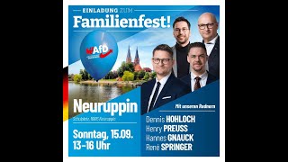 AfD Familiefest in Neuruppin [upl. by Enilra814]