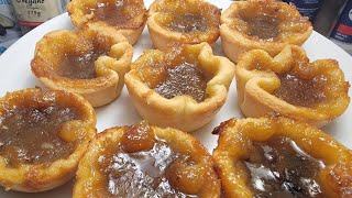 How To Make Canadian Butter Tarts no corn syrup [upl. by Reis247]