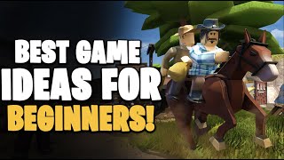 The BEST Roblox Game Ideas List for Beginners to GET STARTED WITH [upl. by Sillig]