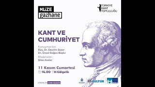 Kant ve Cumhuriyet Türkiye Kant Topluluğu Konuşması [upl. by Liw424]