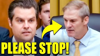 Matt Gaetz Wastes Time With Ridiculous Hearing Stunt Jim Jordan FUMING [upl. by Klarrisa]