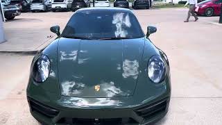 2022 Porsche 911 GTS paint to sample Underberg Green [upl. by Barcus]