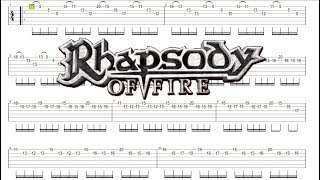 Rhapsody of fire dawn of victory SOLO TAB Guitar Pro Best version [upl. by Wetzel]