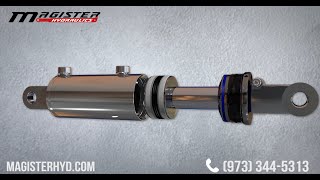 Hydraulic cylinder assembly by hydraulic equipment supplier  Magister Hydraulics [upl. by Lajet425]