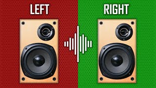 Left Right Sound Test to Check your Speakers Stereo Channel Audio Check [upl. by Gardia5]