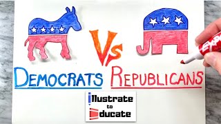 Democrats Vs Republicans  What is the difference between Democrats and Republicans [upl. by Ennagem]