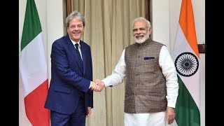 New Delhi Gentiloni incontra il Primo Ministro dell’India Modi [upl. by Durning]