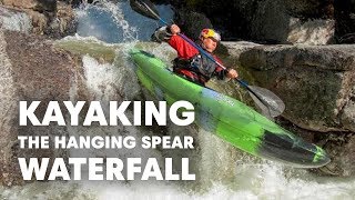 Kayaking the Hanging Spear Waterfall  Headwaters of Hudson River [upl. by Alleroif]