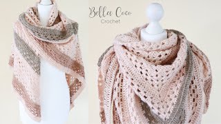 EASY Crochet Shawl  How to crochet a Shawl [upl. by Llerraj745]