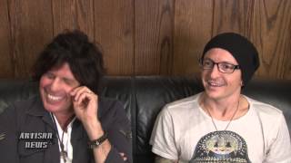 STONE TEMPLE PILOTS W LINKIN PARK CHESTER BENNINGTON ARTISAN NEWS INTERVIEW COMPLETE [upl. by Enilehcim]