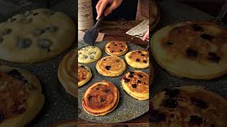 Evening Sweet Blue Berry Pan Cakes 🫐🥞☕ easyrecipe eveningsnacks trending shorts baking teatime [upl. by Cyprus]