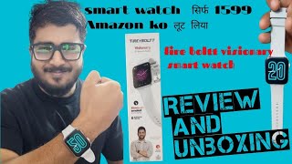 Fire Boltt Smartwatch Connect to PhoneVisionary Smart Watch Unboxing and Review [upl. by Eninnej]