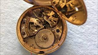 Swiss Vaucher Fleurier Duplex Pocket Watch Video 2 [upl. by Ecidnarb]