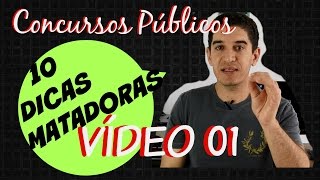 001 Concursos  Dicas que aprendi com minhas aprovações em 10 concursos [upl. by Mccarthy]