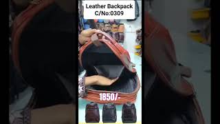 Leather Backpack bag classybags fashionstyle fashion fashiontrends periamet handbags [upl. by Saks107]