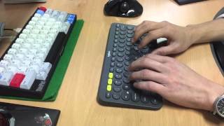 Logitech K380 Keyboard Typing Sound Test [upl. by Myrle]