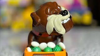 Mad Dog beware dont take his Mentos amp Green Watermelon Candies 😆 scary dog funnytoy asmr toys [upl. by Nnhoj]