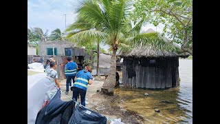 Primeros efectos del huracán Milton en Yucatán [upl. by Nasah]