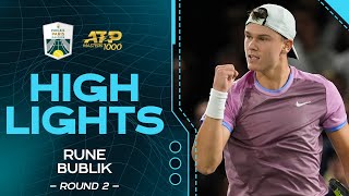 Rune v Bublik Round 2 Highlights  Rolex Paris Masters 2024 [upl. by Itsyrc]