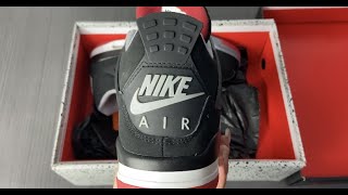 Pandabuy Haul  Air Jordan 4 Retro Bred 308497060 [upl. by Ayotnahs234]