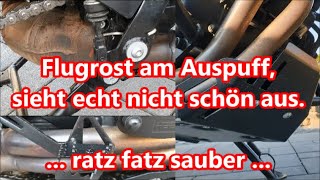 Rost am Edelstahlauspuff vom Motorrad entfernen aus der Serie quotSchrauben mit Rolfquot [upl. by Mellitz]