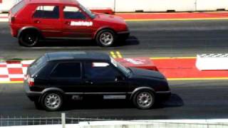 Golf Mk2 600hp 1088s vs Golf DSG 4Motion [upl. by Norreg]