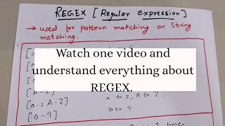 REGEX REGULAR EXPRESSIONS WITH EXAMPLES IN DETAIL  Regex Tutorial [upl. by Calbert531]