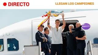 EUROCOPA 2024 La SELECCIÓN ESPAÑOLA llega a MADRID para CELEBRAR su CUARTA EURO  RTVE [upl. by Roban633]